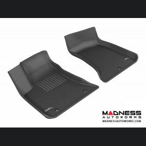 Chrysler 300/ 300C Floor Mats (Set of 2) - Front - Black by 3D MAXpider (2011-2015)